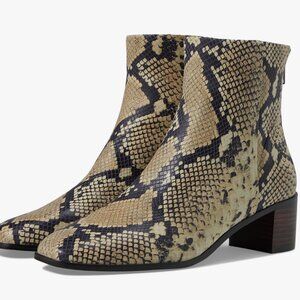 Madewell Essex Snake Print Booties